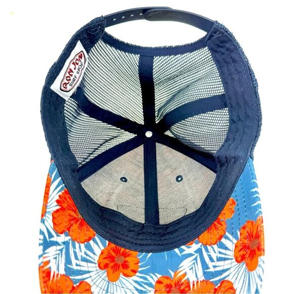 Ron Jon Surf Shop Red Hibiscus Tropical Floral Unisex Mesh SnapBack Cap - Picture 10 of 12